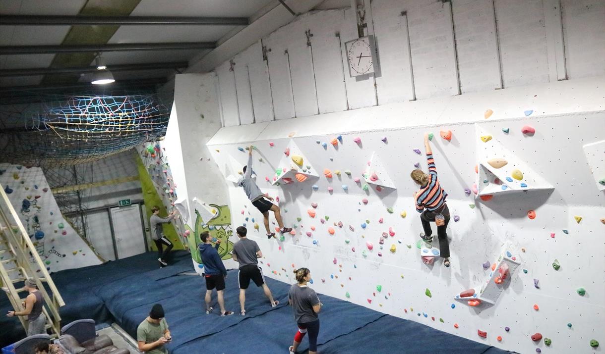 Indoor activities Isle of Man Hot Rocks Climbing Wall